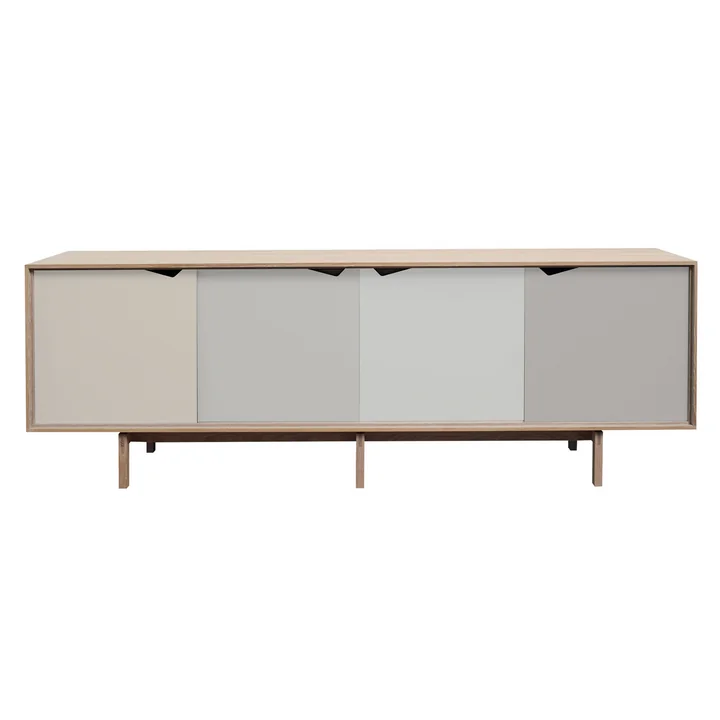 Andersen Furniture - S1 Sideboard, eiken geolied/ Doors Doeskin, ijzer, zilver, ijzer