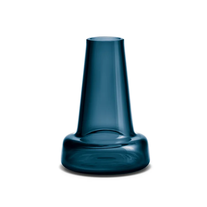 Holmegaard - Flora vaas, lange hals, 12 cm, blauw