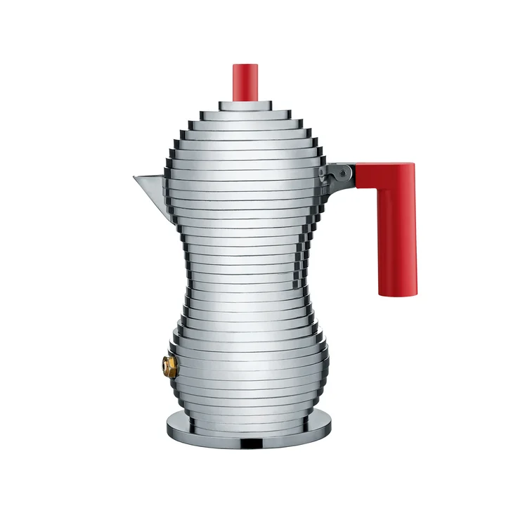 Pulcina Espresso koffiezetapparaat (Inductie) van Alessi in rood
