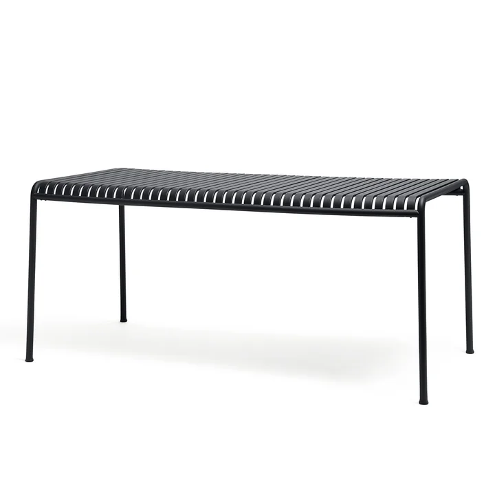 De Palissade tafel van HAY in antraciet met een afmeting van 160 x 80 cm