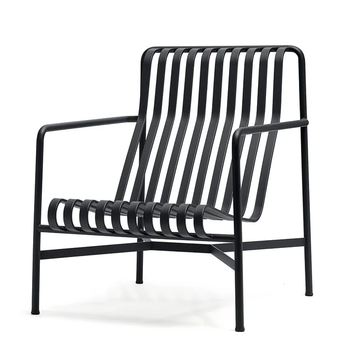 Palissade Lounge Chair High HAY uit antraciet
