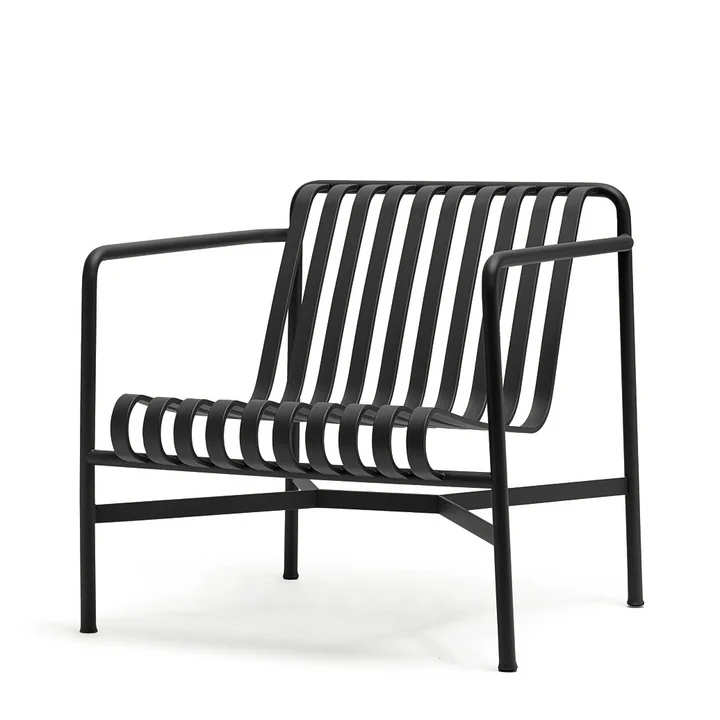 Palissade Lounge Chair Low van HAY in antraciet
