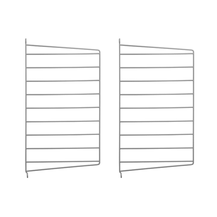 Muurladder voor String plank 50 x 30 cm van String in grijs (set van 2)