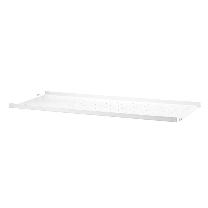 Metalen plank met lage rand 78 x 30 cm van String in wit