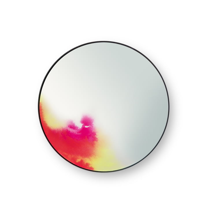 Kleine Francis Wall Mirror van Petite Friture in Roze / Geel
