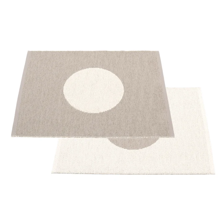 Vera Small One Reversible Reversible Rug 70 x 90 cm van Pappelina in Mud / Vanille
