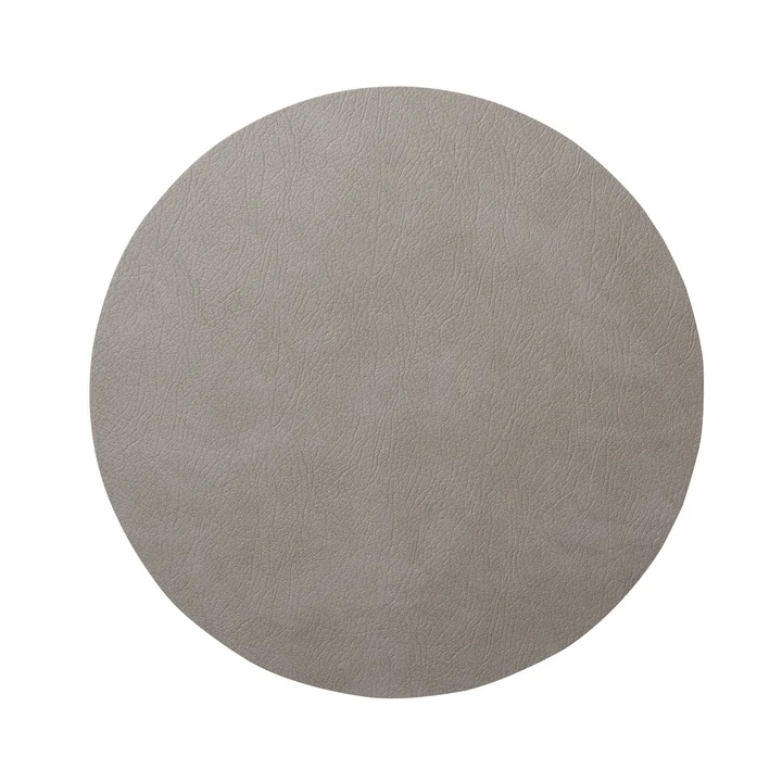 Hot Mat Circle M Trivet Ø 30 cm van Lind DNA in Light Grey Bull (3 mm)
