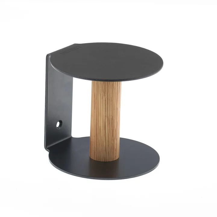 Toiletpapierhouder van Lind DNA in zwart Nupo / staal zwart