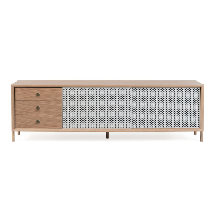 Gabin Sideboard met laden 162 cm van Hartô in eik / lichtgrijs (RAL 7035)