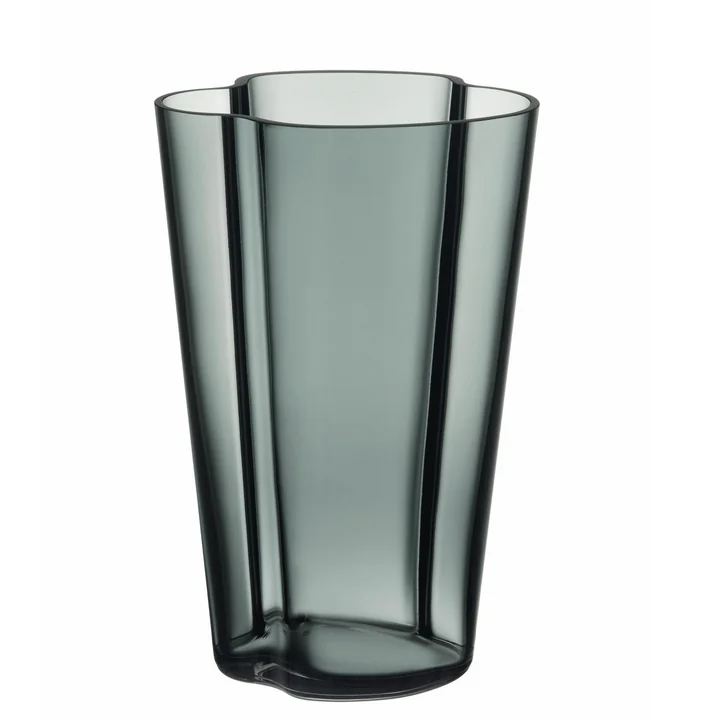 Aalto Vaas Finlandia 220 mm van Iittala in donkergrijs