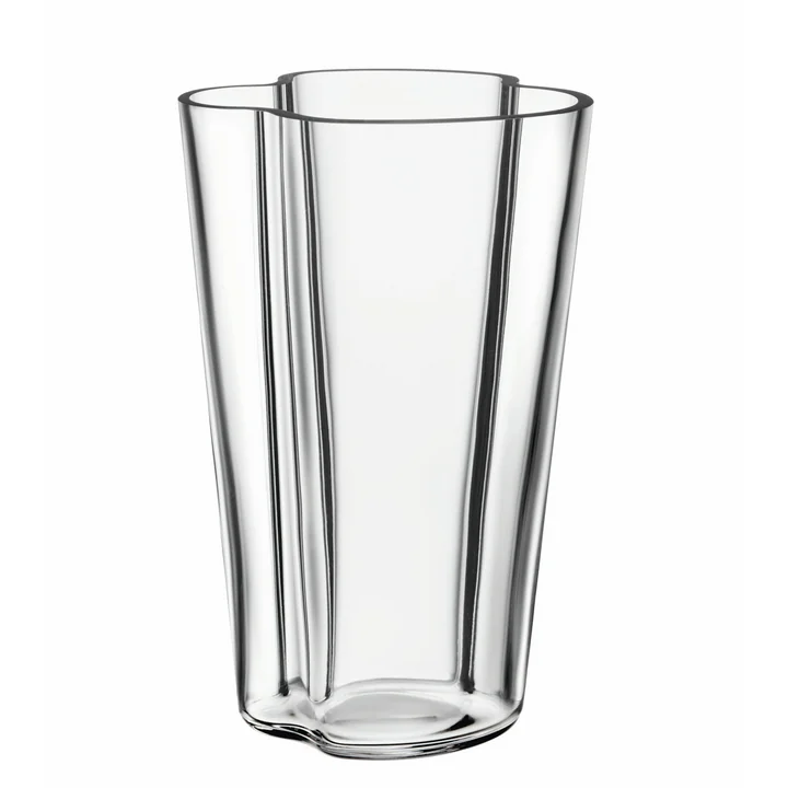 Aalto Vaas Finlandia 220 mm van Iittala in helder