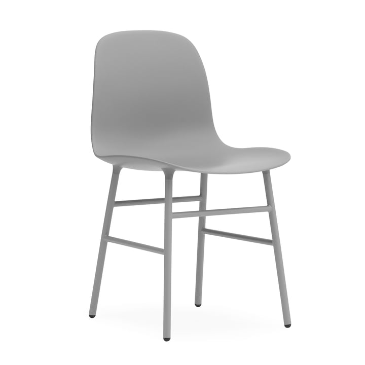 Form Chair, Steel Legs van Normann Copenhagen in Grey