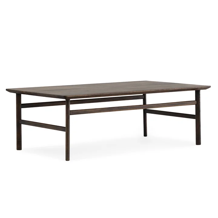 Groeiende salontafel 120 x 70 cm van Normann Copenhagen in donker gebeitst eikenhout