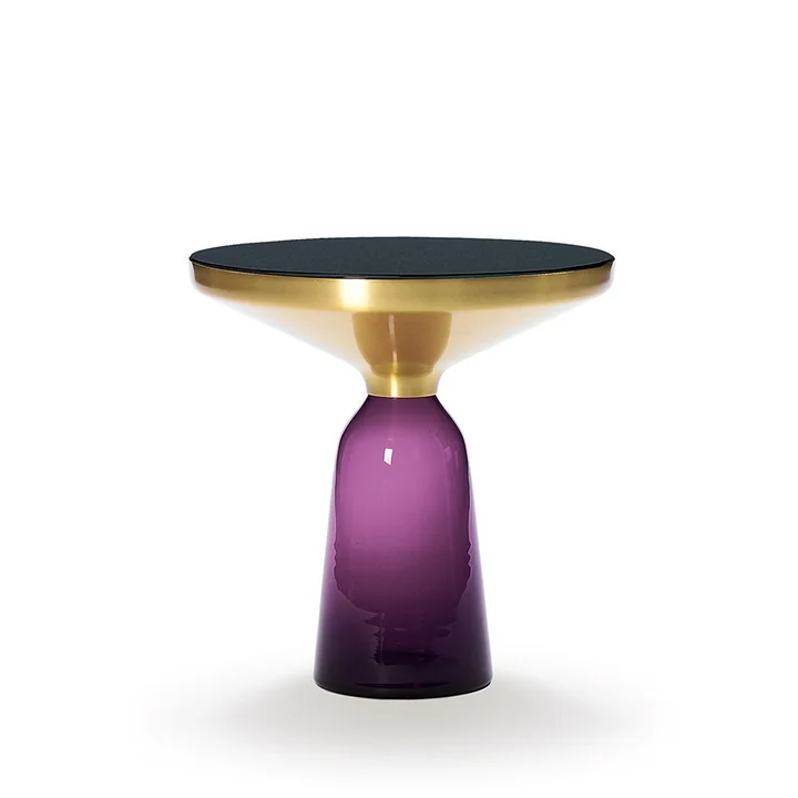 Bell Bijzettafel van ClassiCon in messing / amethist paars