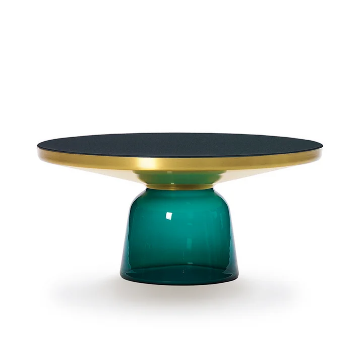 ClassiCon - Bell Salontafel, messing / smaragdgroen
