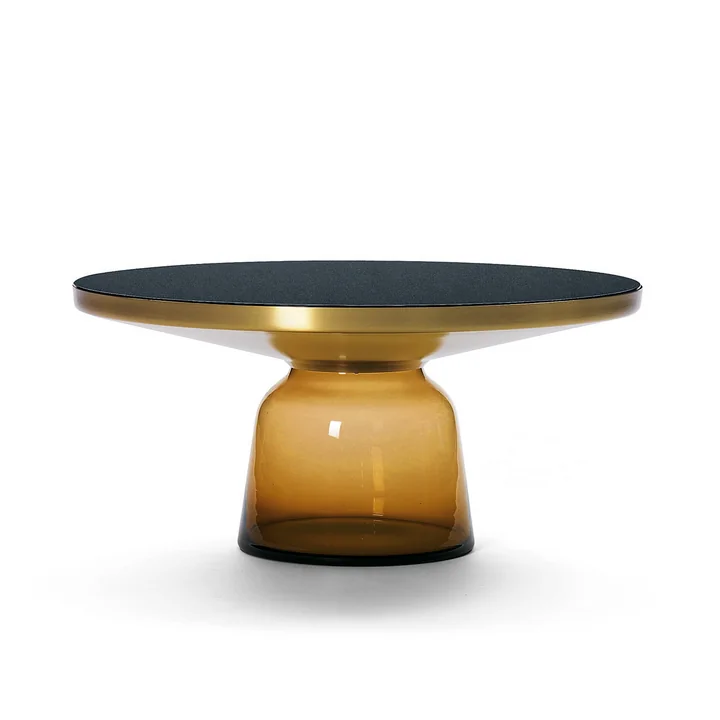 ClassiCon - Bell Salontafel, messing / amber-oranje