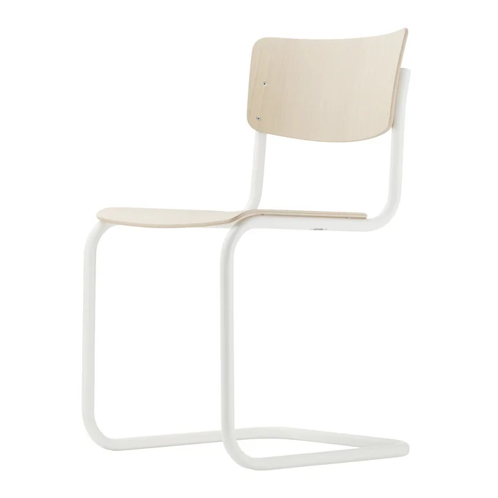 S 43 Stoel van Thonet in wit / licht beuken (TP 107)