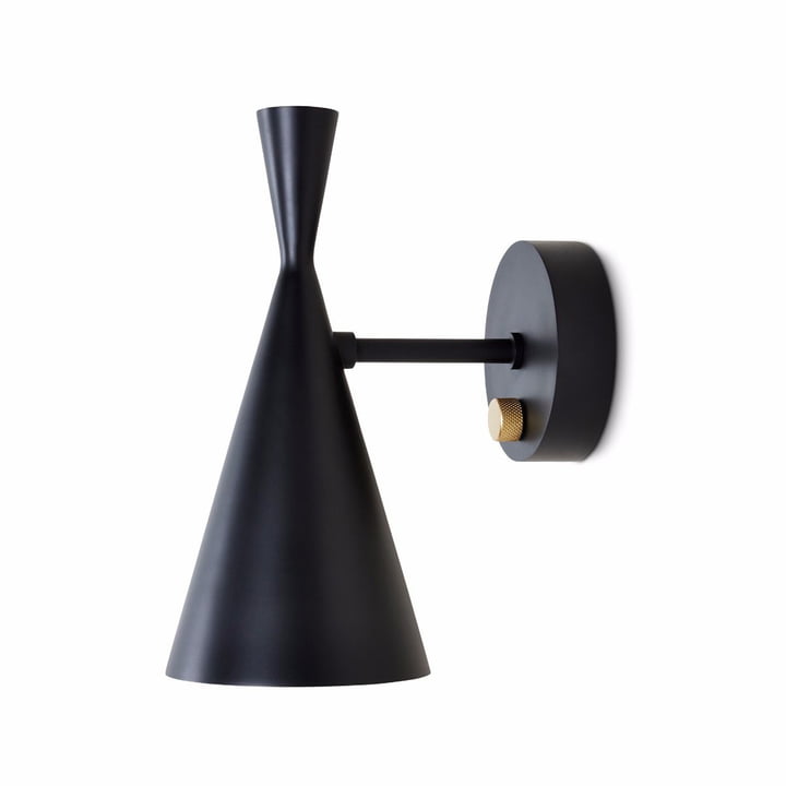 Wandlamp van Tom Dixon in zwart geslagen