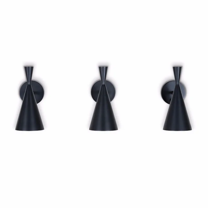 Beat Wandlamp van Tom Dixon in zwart