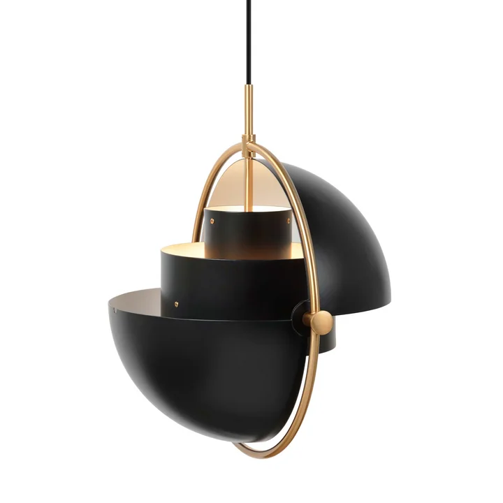 Multi-Lite Hanglamp Ø 36 cm van Gubi in messing / zwart
