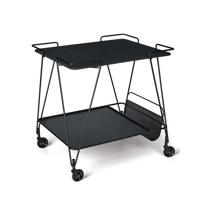 Matégot Trolley van Gubi in Midnight Black