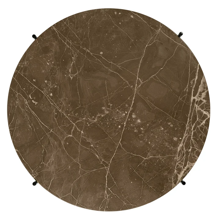 Bruin marmeren blad van salontafel TS by Gubi