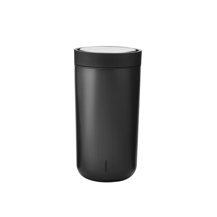 To Go Click Stelton 0,2 l van in zwart Metallic