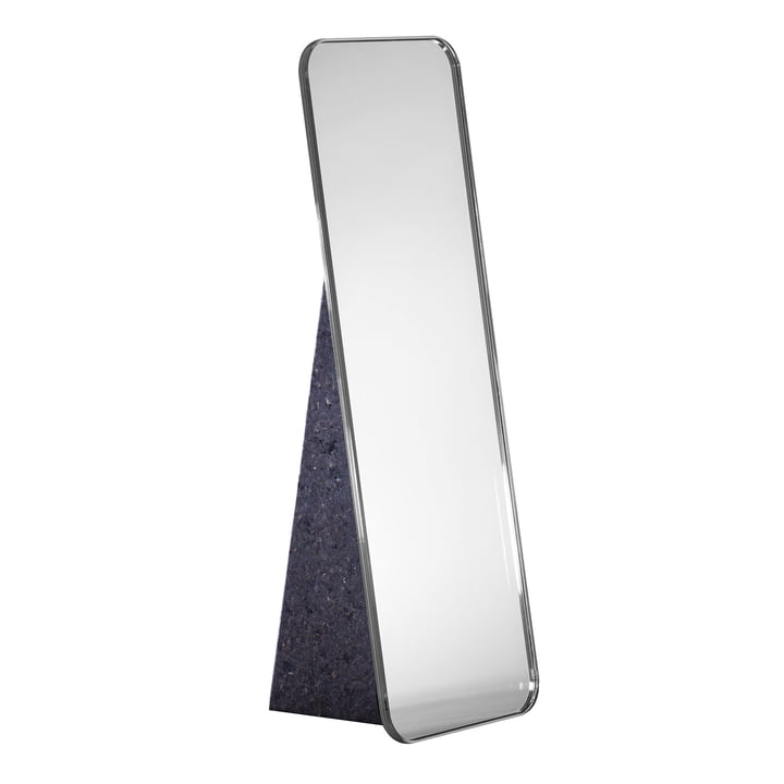 Olivia Tafelspiegel H 38 cm van Pulpo in Zilver / Voetstuk Zwart