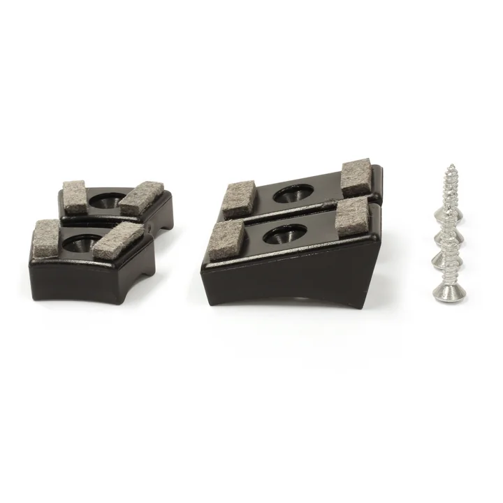 Thonet - Glijders voor de Tubular Steel Cantilever Chair (set van 4), vilt, zwart