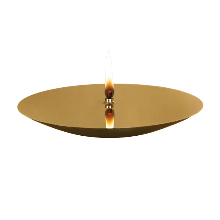 Olielamp Holoceen nr. 1 van Wästberg in messing