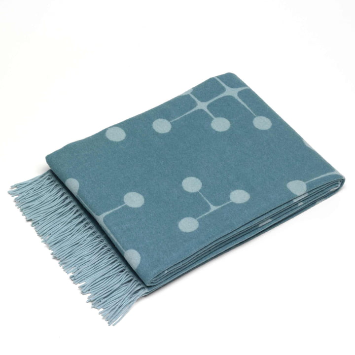 Eames wollen deken van Vitra in de versie lichtblauw