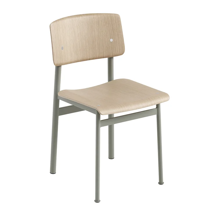 Loft Chair van Muuto in Eik / Dusty Green