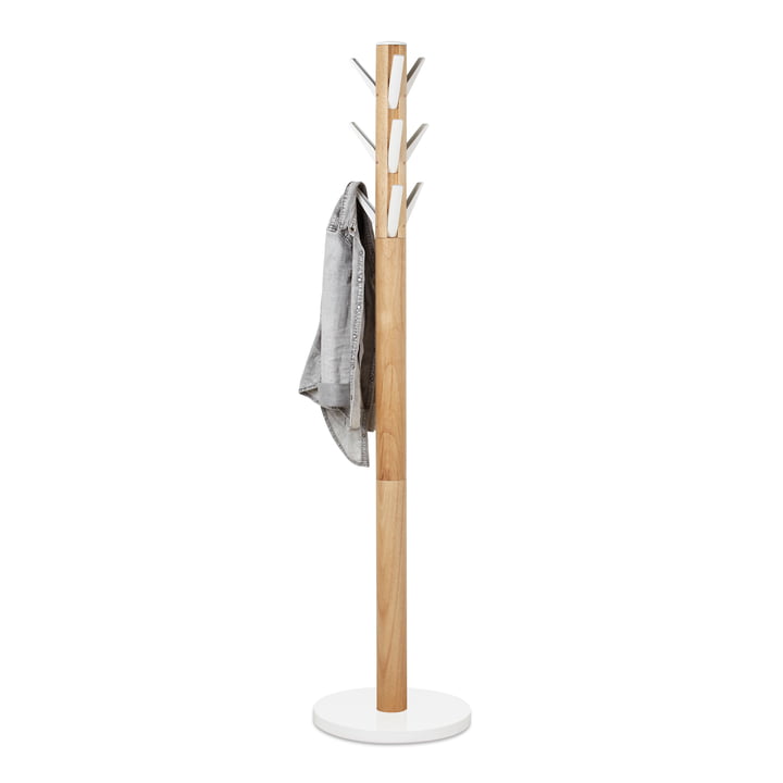 Flapper Coat Stand by Umbra in Wit / Natuurlijk