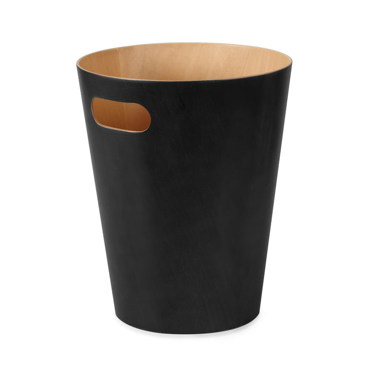 De Umbra - Afvalbak voor houtafvalpapier in zwart