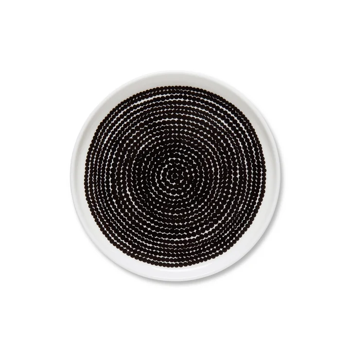 Oiva Räsymatto bord Ø 1 3. 5 cm van Marimekko in zwart/wit