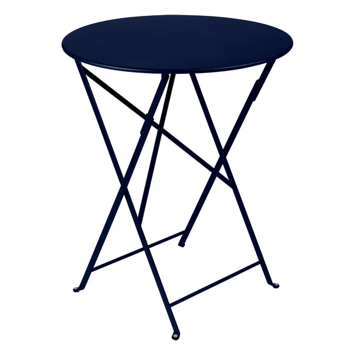 Fermob De - klaptafel Bistro Klaptafel Ø 60 cm in abyss blue