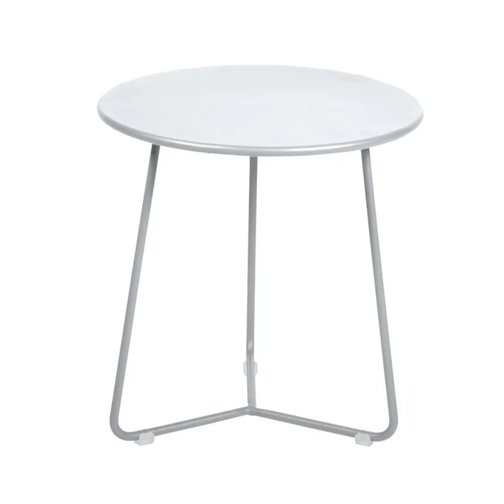 De Fermob - Cocotte Side Table / Kruk, Ø 34 cm x H 36 cm in katoen wit