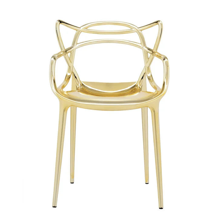 De Kartell Masters stoel, metallic goud