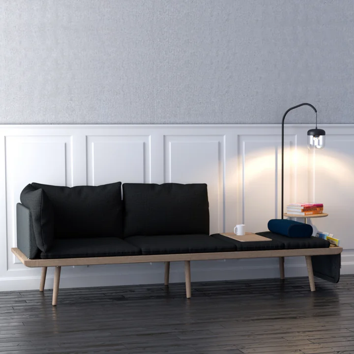 De Umage - Lounge Rond de 3-zitsbank Stijlvol ingericht in het appartement