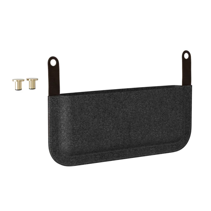 Umage - Side Magazine Pouch for Lounge Around Sofa, antracietgrijs