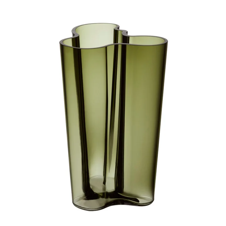 Aalto vaas Finlandia 251 mm van Iittala in Moss Green