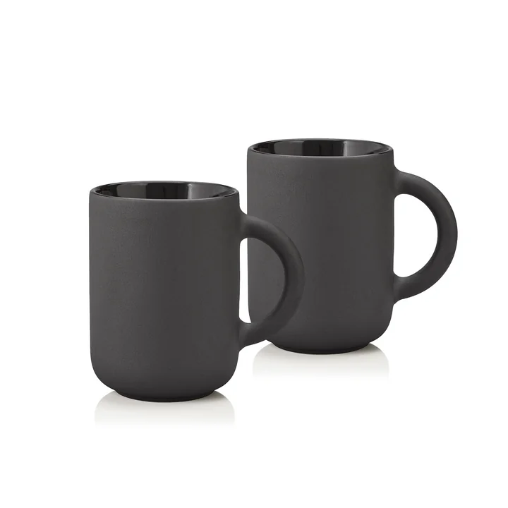 Stelton - Theo mok 0,35 l, zwart (set van 2)