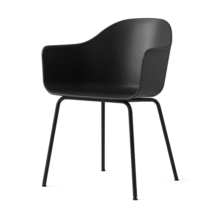 Harbour Chair (staal) van Audo in zwart