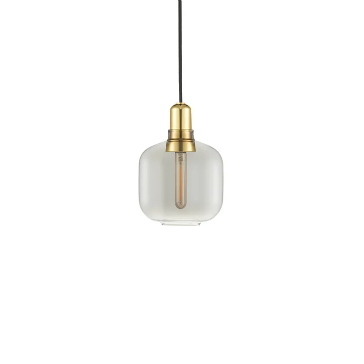 Normann Copenhagen - Amp Hanglamp klein, rook/messing