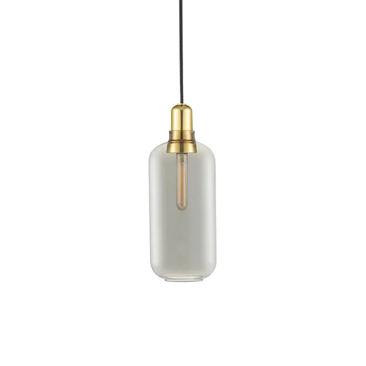 De Normann Copenhagen - Amp Hanglamp groot, rook/messing