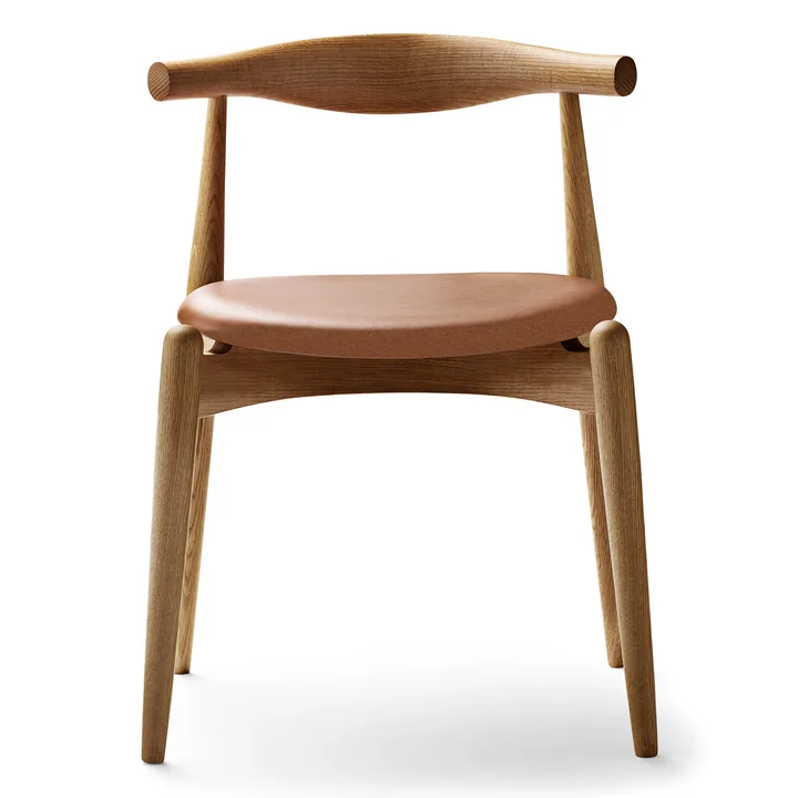De Carl Hansen - CH20 Elleboogstoel, geolied eikenhout / leder (Sif 95)