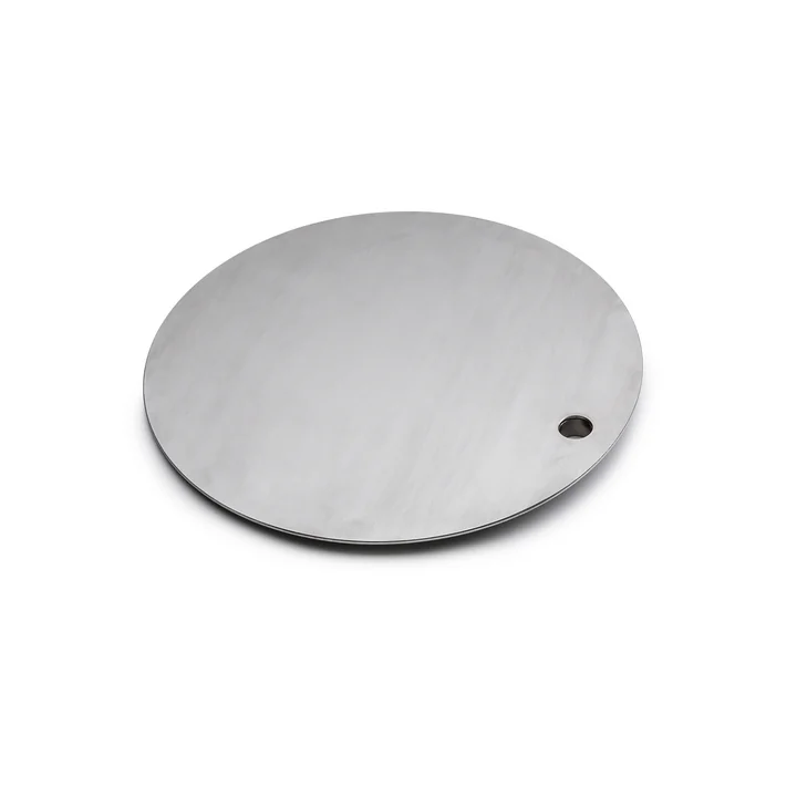 De höfats - Tafel voor Triple Brazier, geborsteld roestvrij staal