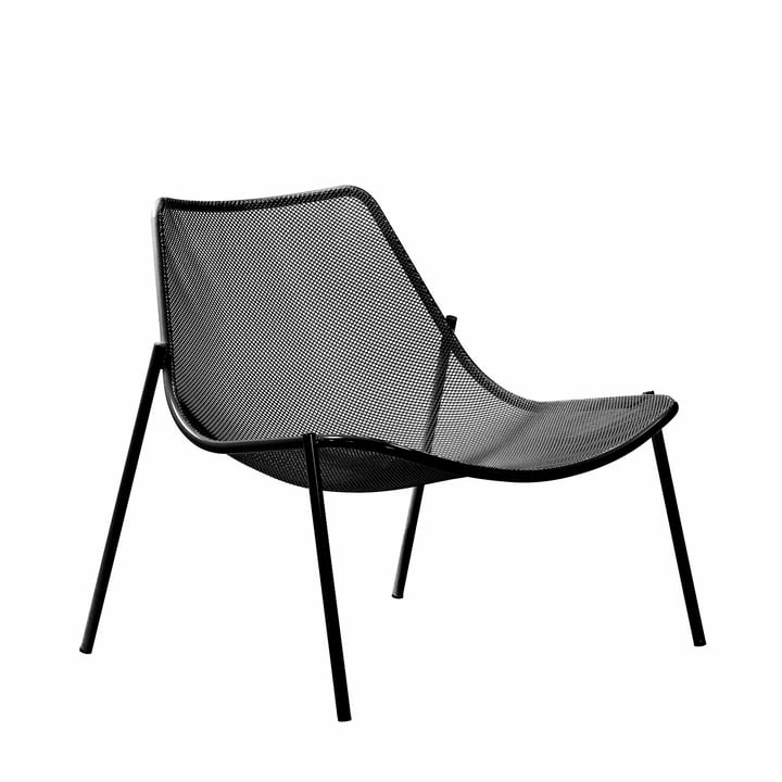 Emu - Ronde Lounge Chair, zwart