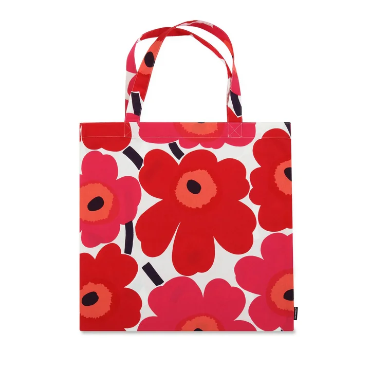 Marimekko De - Boodschappentas Pieni Unikko Boodschappentas, rood / wit