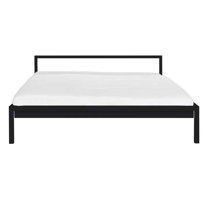 Zwart metalen bed - Pure van Hans Hansen